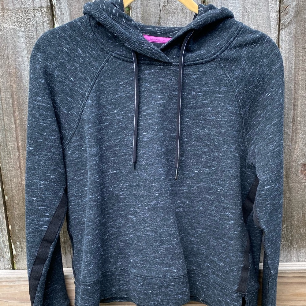Calvin Klein Performance Cropped Black Hoodie